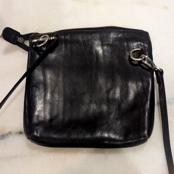 Hobo Black Leather Crossbody Bag - Picture 7 of 8
